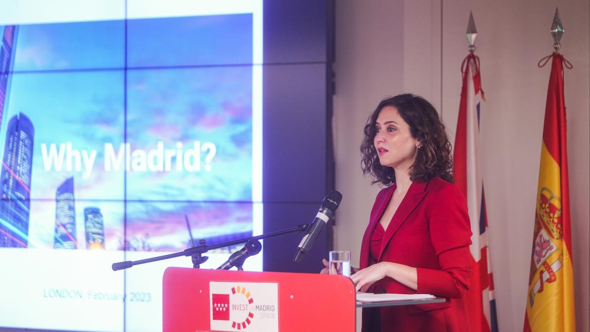 La presidenta durante su intervención