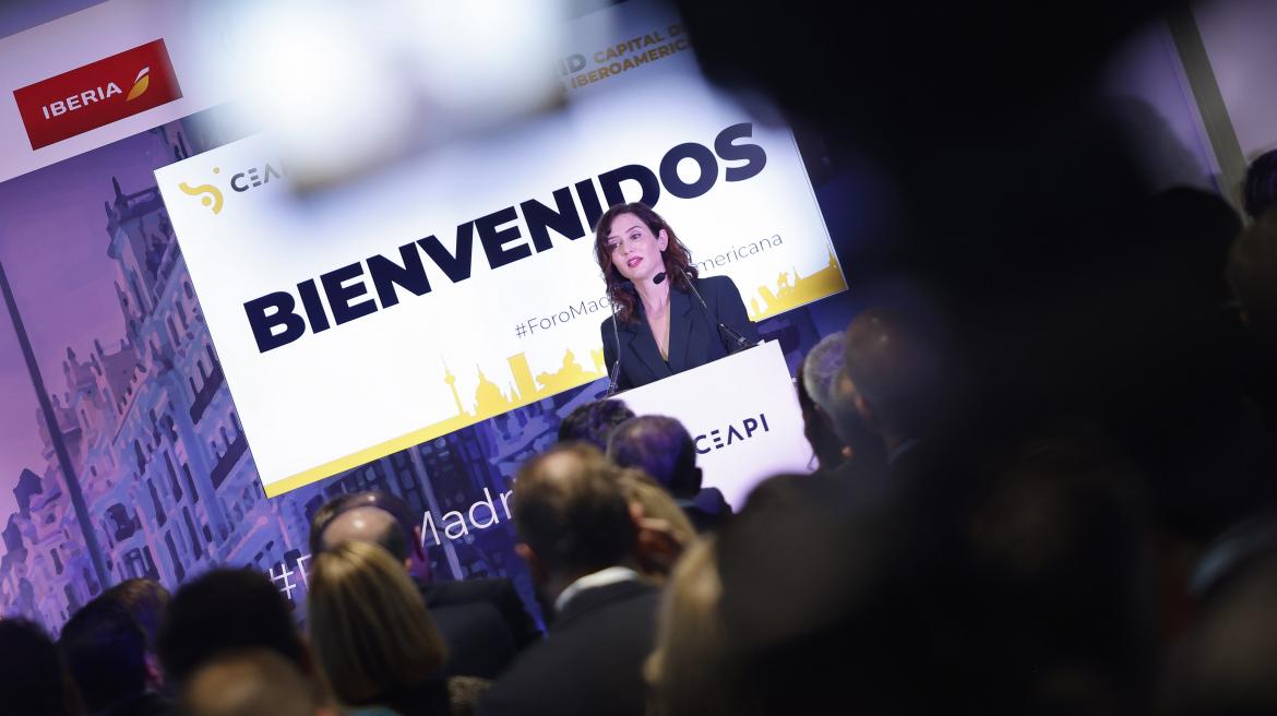 La presidenta durante su intervención en el acto