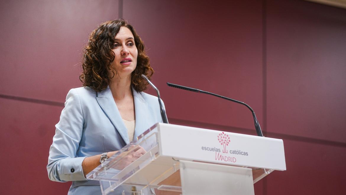 La presidenta durante su intervención 