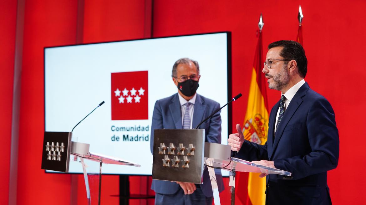 El consejero durante la rueda de prensa tras el Consejo de Gobierno