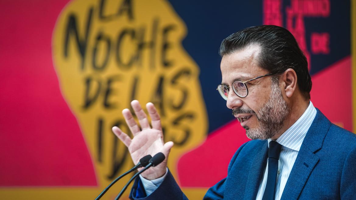 El consejero Javier Fernández-Lasquetty durante la presentación