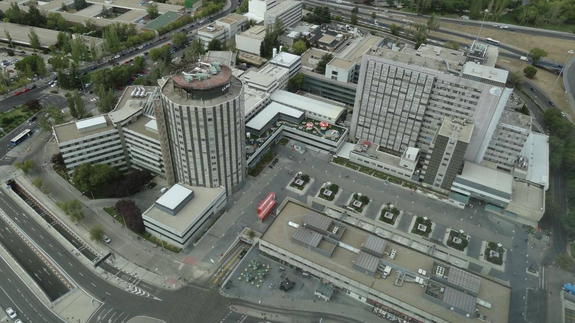 Hospital La Paz vista aérea