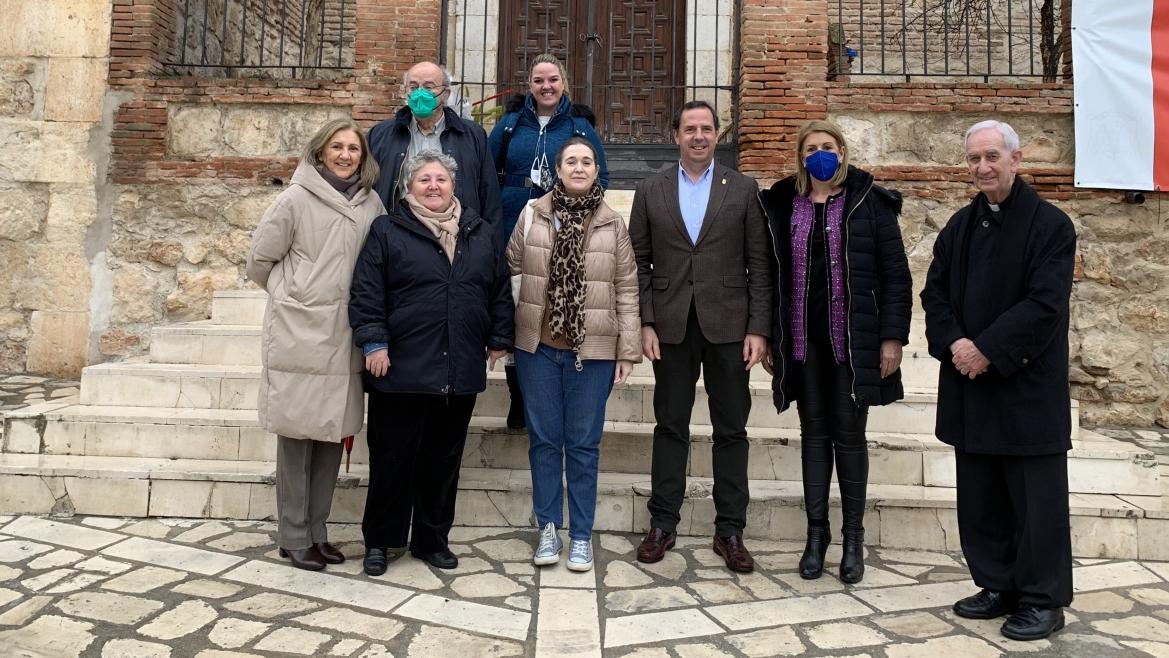 La consejera durante la visita 