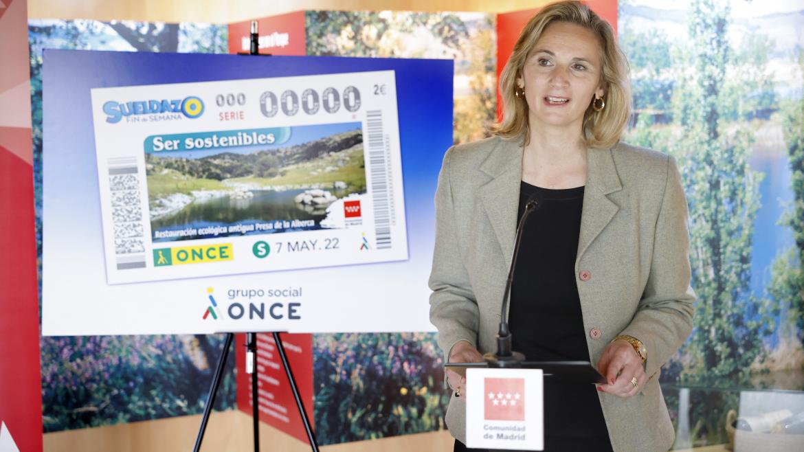 La consejera Paloma Martín durante su presentación en el Centro regional de Educación Ambiental El Campillo