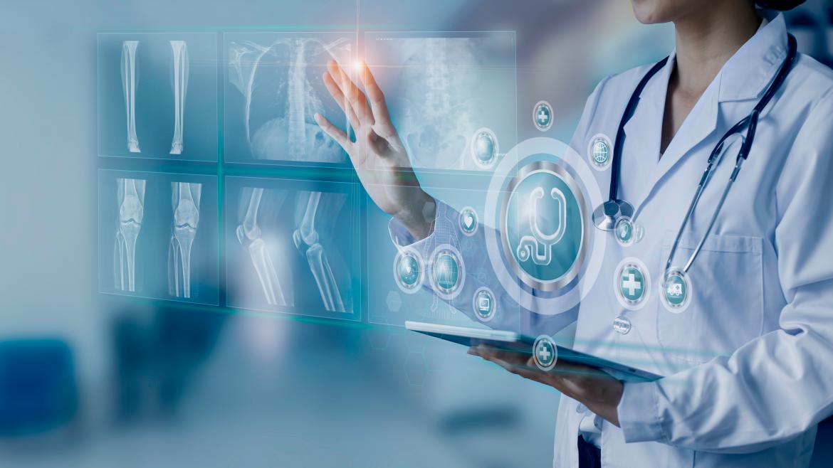 La Comunidad de Madrid moderniza los servicios de radiología con Inteligencia Artificial para agilizar el trabajo de los médicos Una imagen de radiología e inteligencia artificial