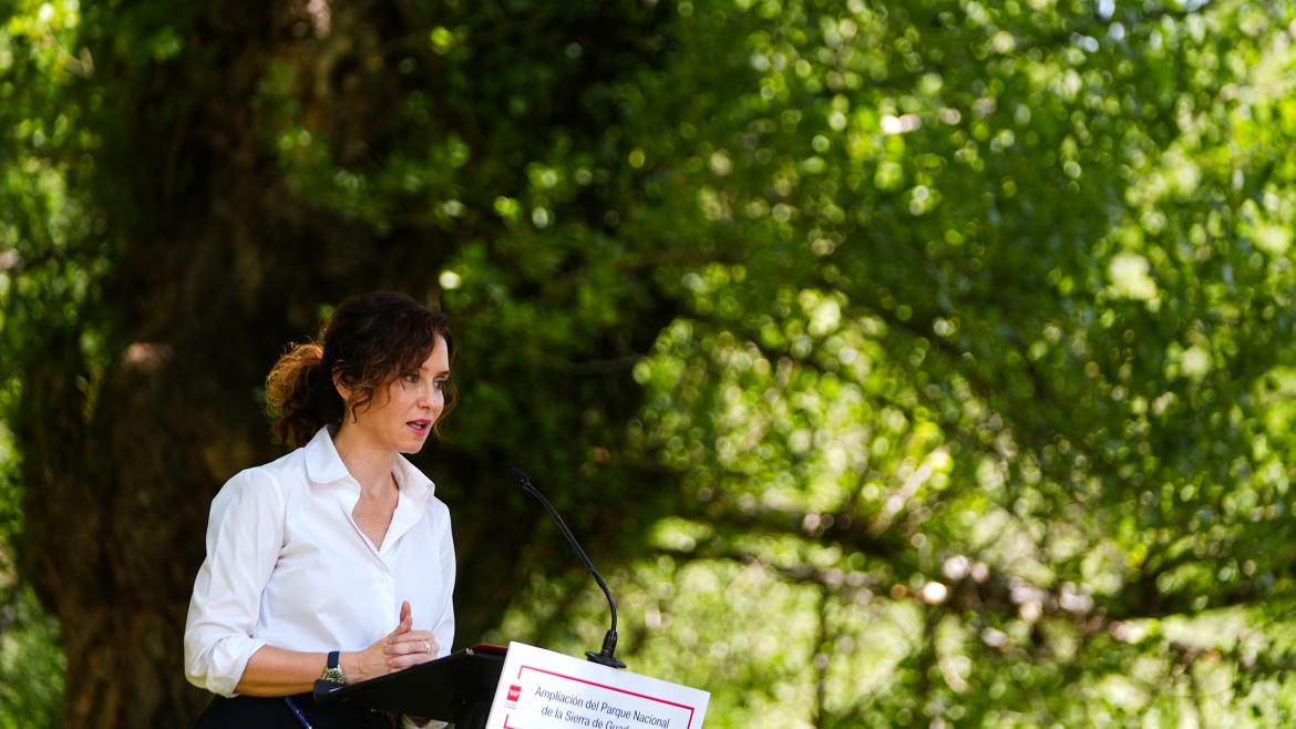 Díaz Ayuso inaugura la nueva área de descanso Pradera de la Virgen de la Peña en Rascafría: “Un tesoro medioambiental y cultural” La presidenta Isabel Díaz Ayuso