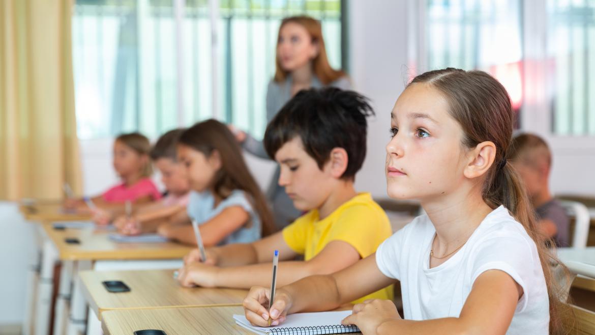 Niños en clase