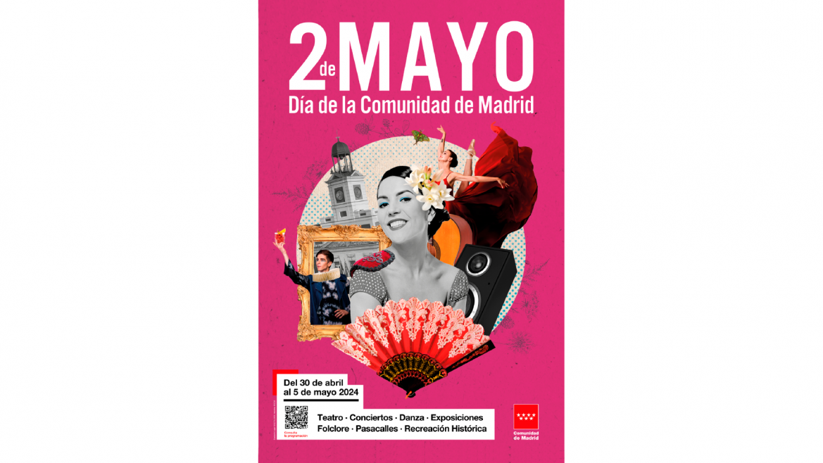 El cartel del 2 de mayo con el qr