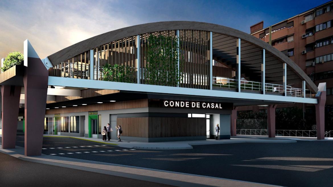 Nueva estación de Conde de Casal