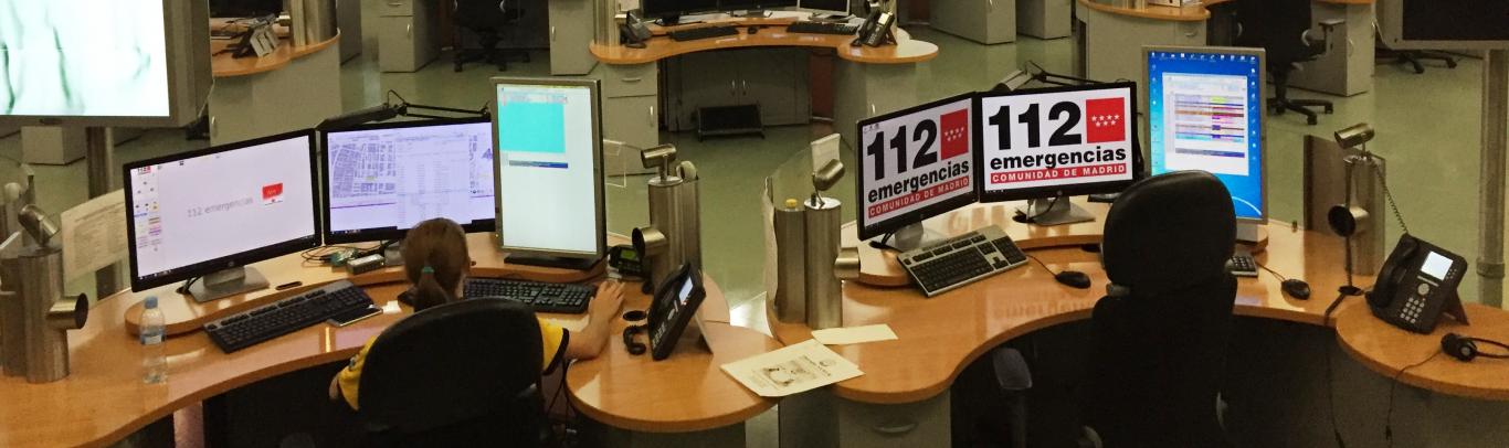 Sala de operaciones del Centro de Emergencias 112