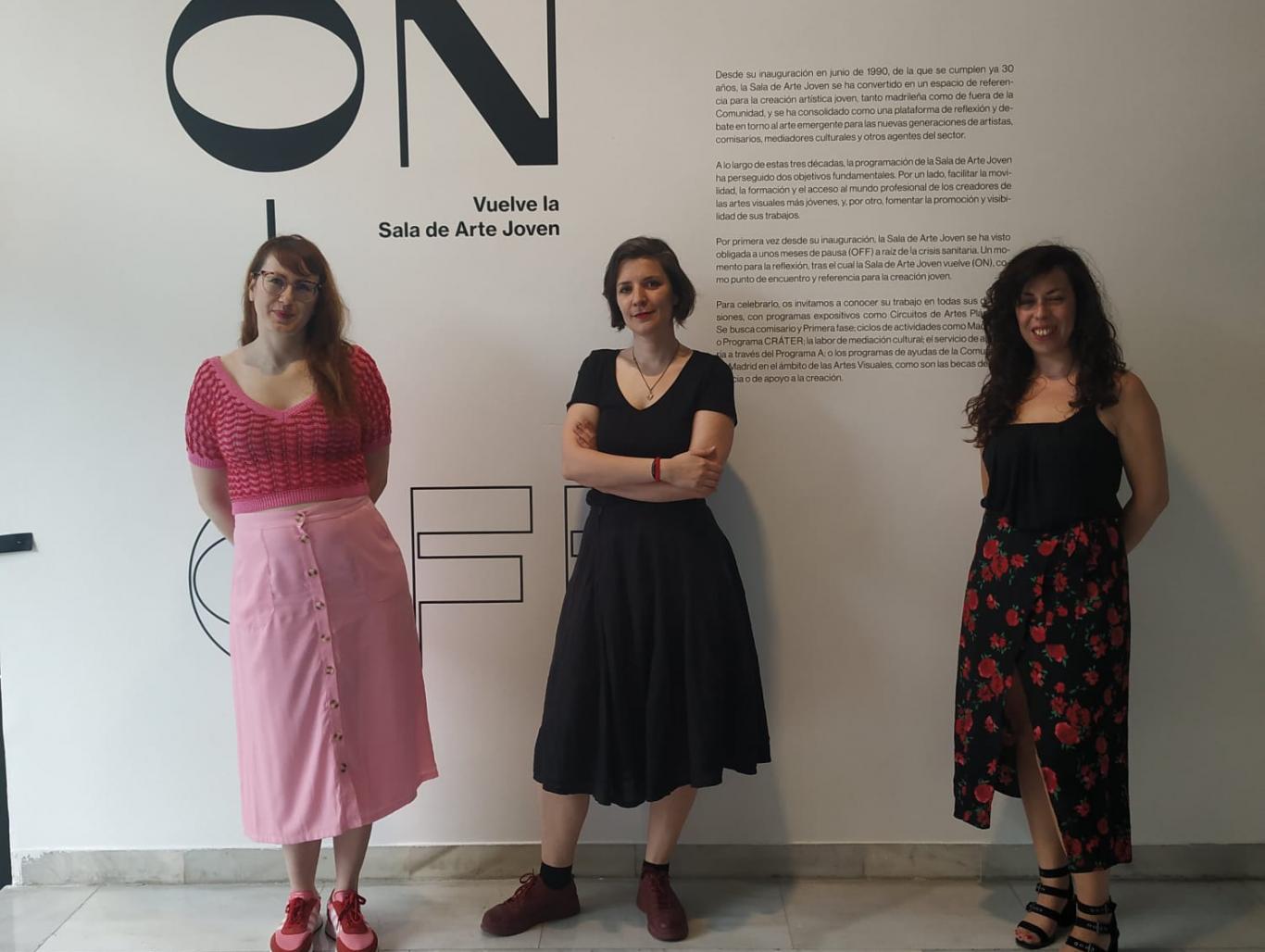 Group photo of Patricia Rajenstein, Ana Cebrián and Emma Trinidad
