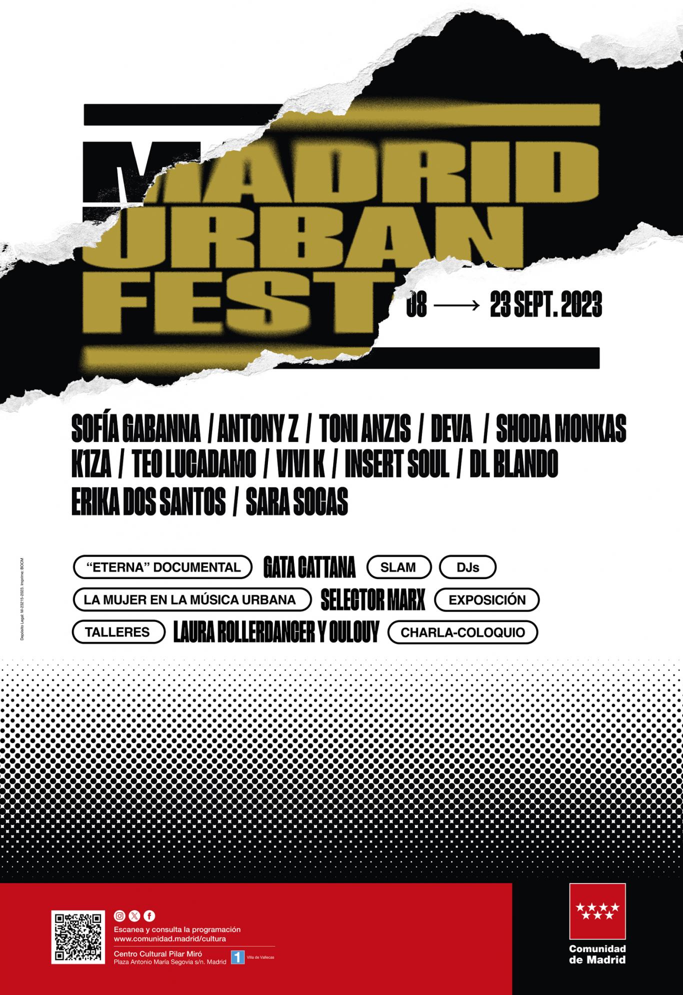 Cartel de programación de festival