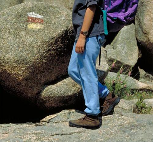 senderista en el Parque Nacional