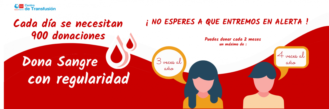 Dona sangre con regularidad. Nos esperes a que entremos en alerta.