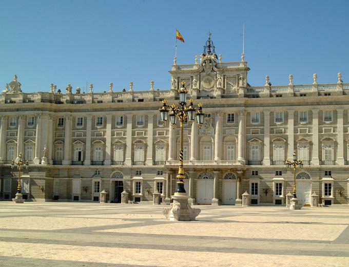 Imagen de una fachada del Palacio Real
