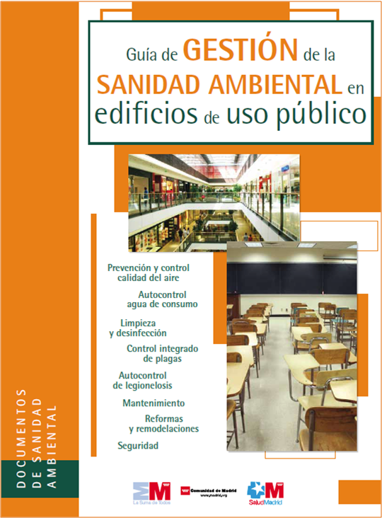 Portada de la publicación Guía de gestión de la sanidad ambiental en edificios de uso público