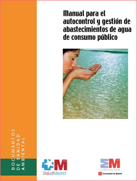 Portada de la publicación Manual para autocontrol y gestión de abastecimientos de agua de consumo público