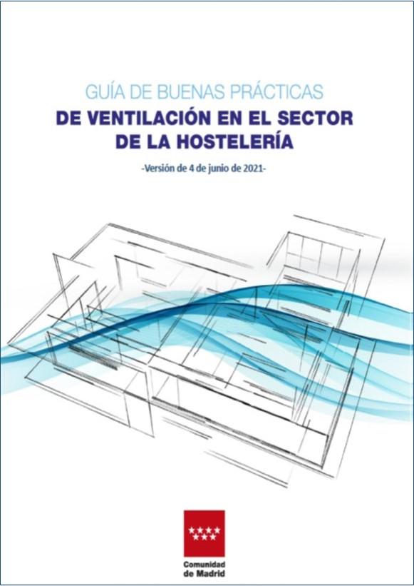 Portada de la publicación Guía de buenas prácticas de ventilación en el sector de la hostelería (2ª edición)