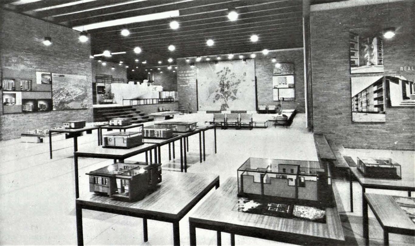 Imagen del interior del Pabellón del Instituto Nacional de la Vivienda