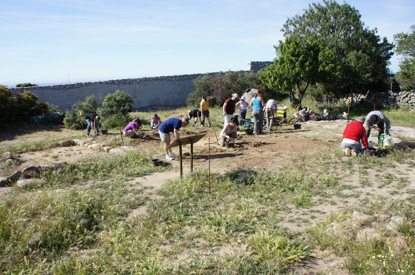 Vista de las excavaciones en el yacimiento de La Cabilda