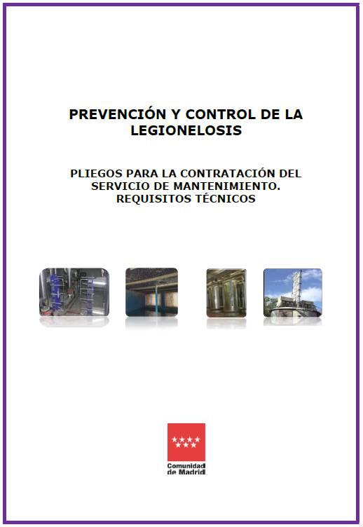 Imagen de la portada de la publicación Prevención y control de la legionelosis. Pliegos para la contratación del servicio de mantenimiento. Requisitos técnicos