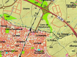 Mapa del Centro de educación ambiental Bosque Sur Mapa del Centro de educación ambiental Bosque Sur