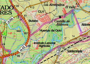 Mapa del Centro de educación ambiental Caserío de Henares