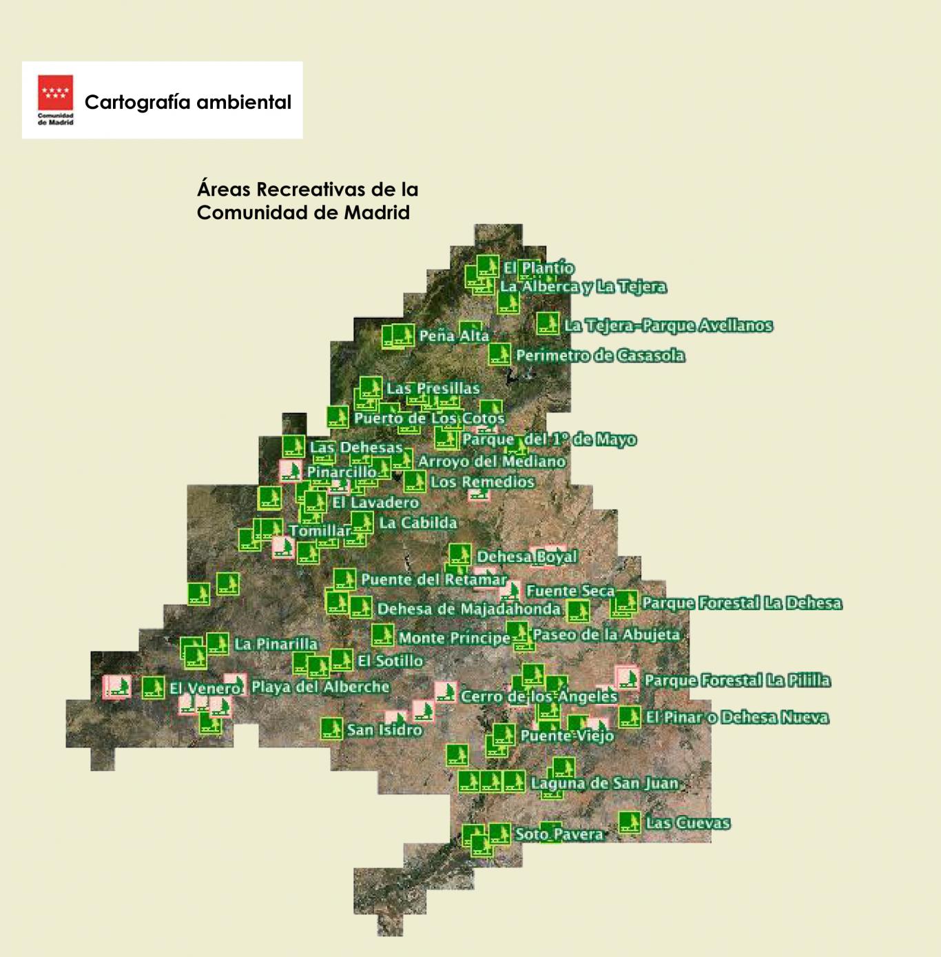 Imagen capa visor ambiental áreas recreativas