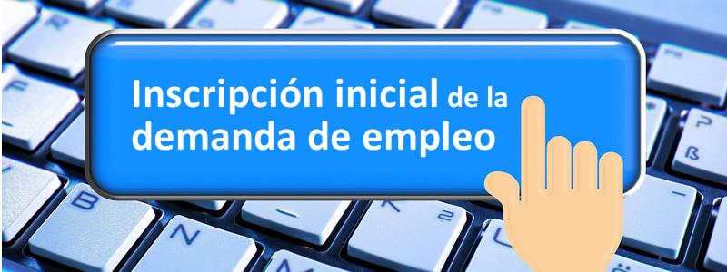 Pulsa el botón para inscribirte como demandante de empleo