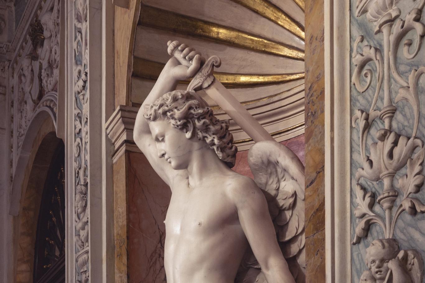 detalle escultura escalera