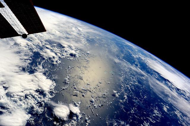 View of the Earth from the Dome of the ISS
