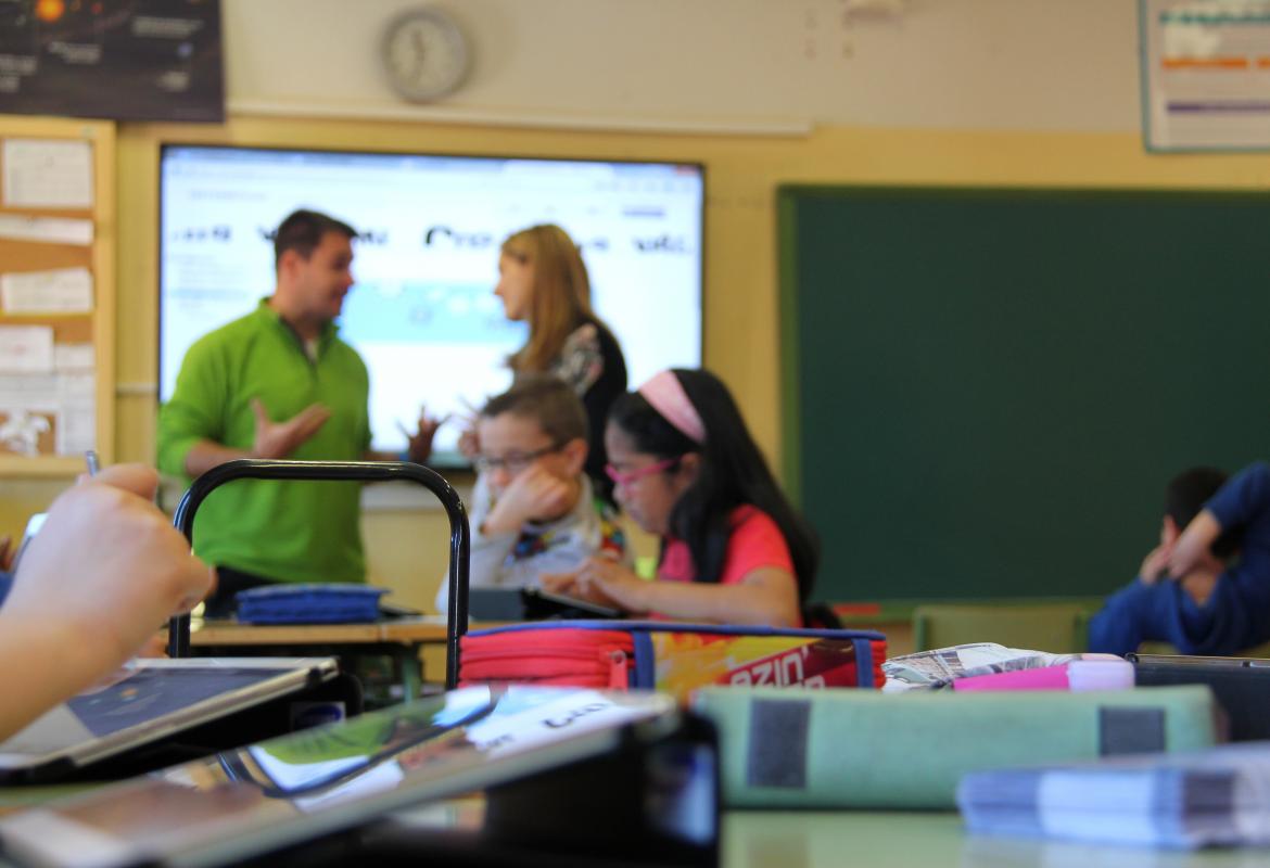 Clase en un Colegio de Educación Infantil y Primaria