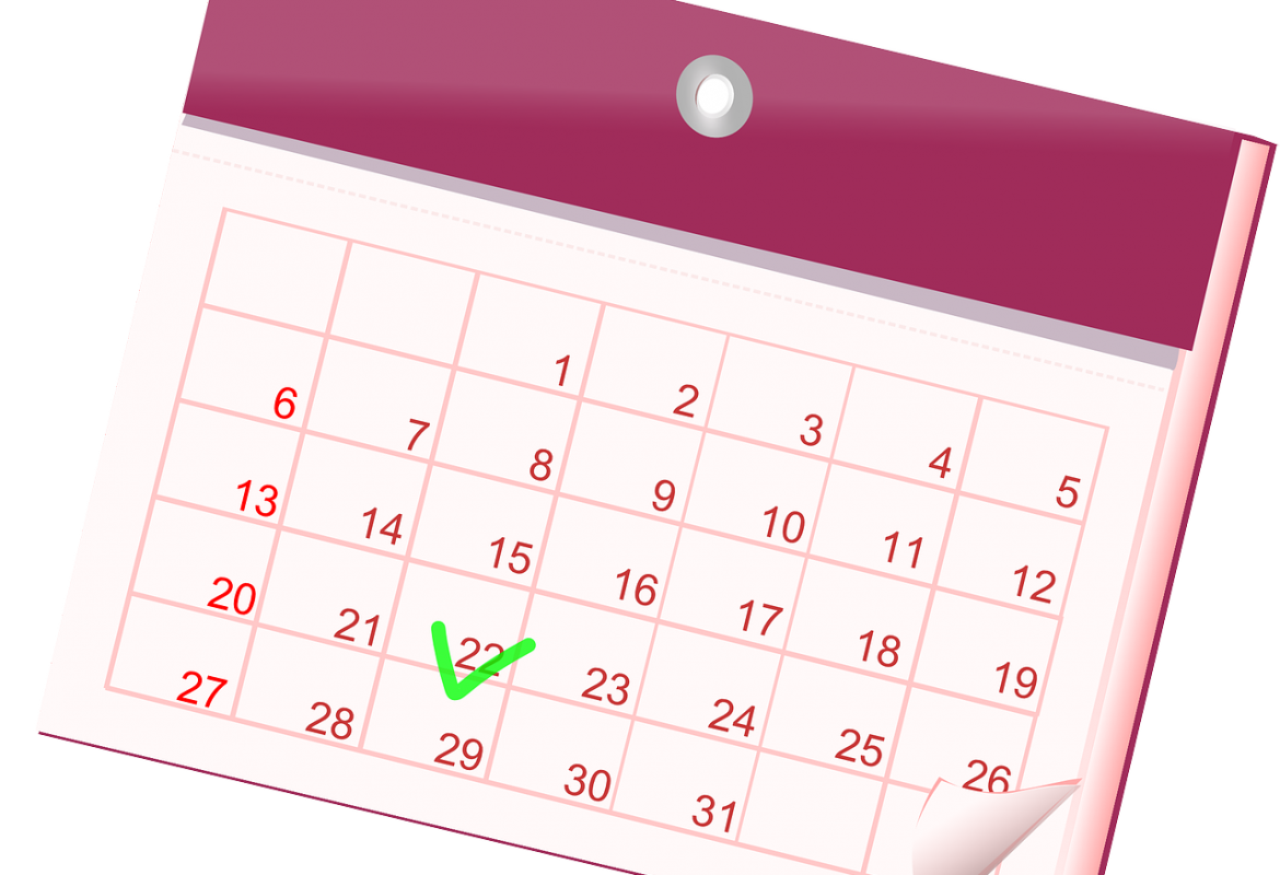 calendario de un mes