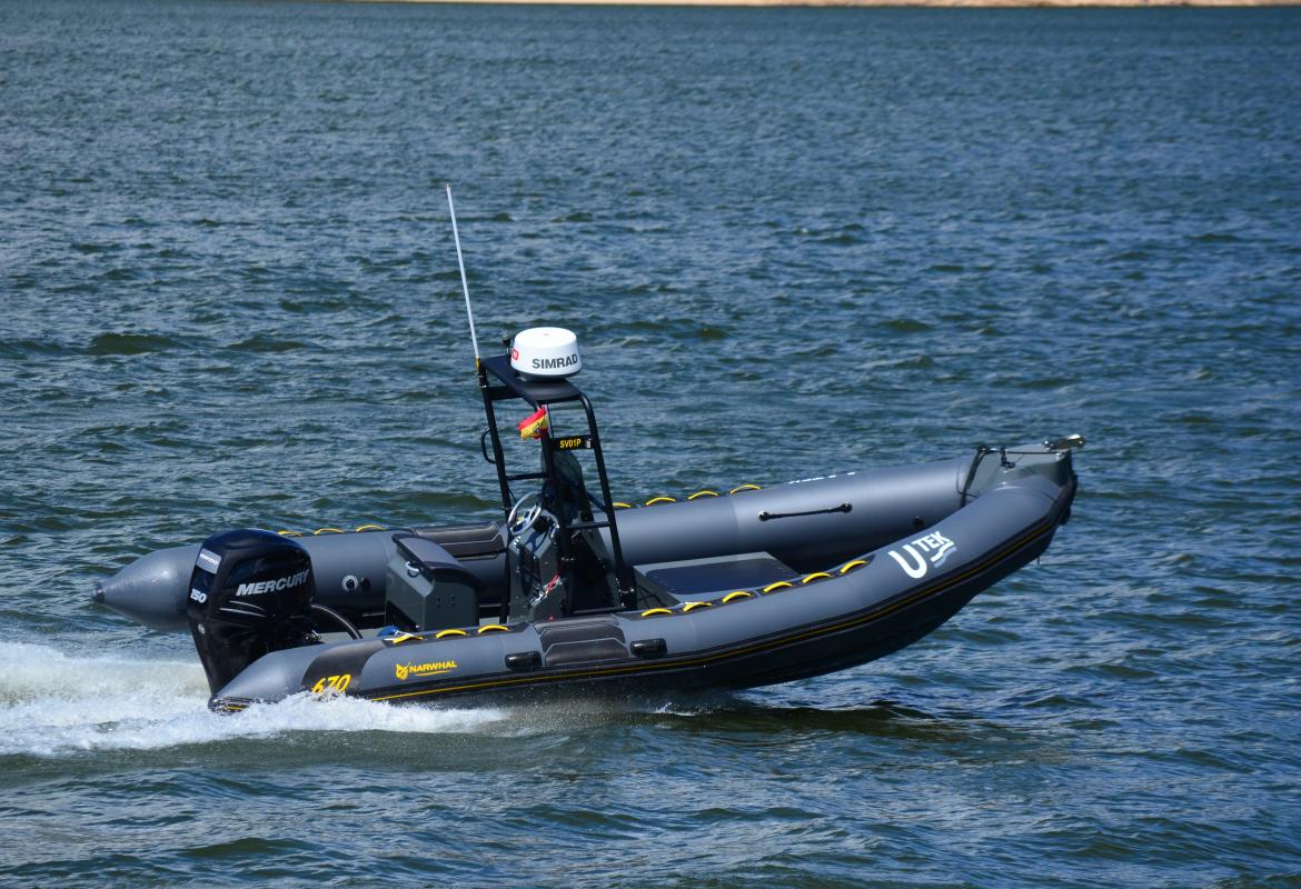Barco autónomo Utek: sistemas navales no tripulados