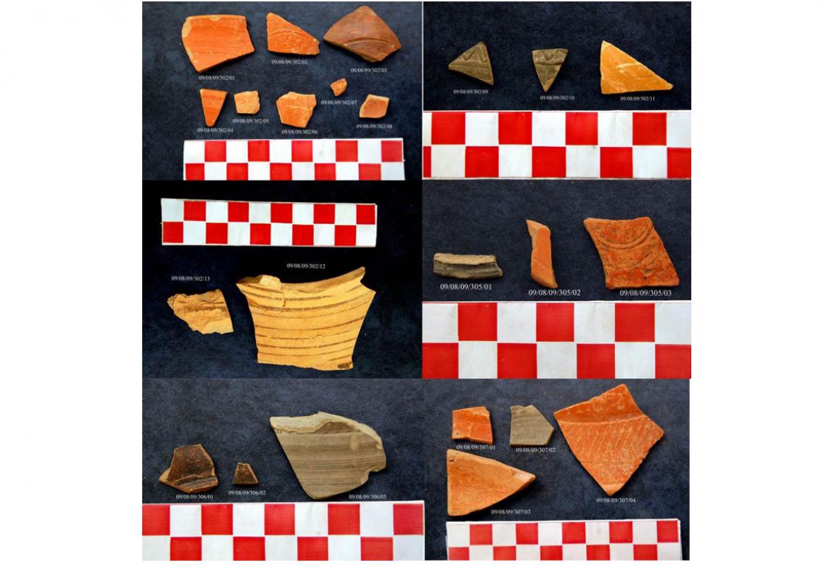 Materiales cerámicos del pozo