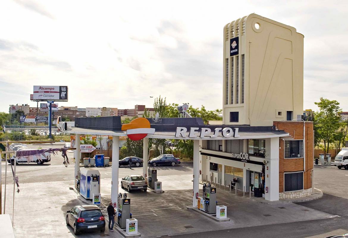 Estación de gasolina de la avenida de Aragón