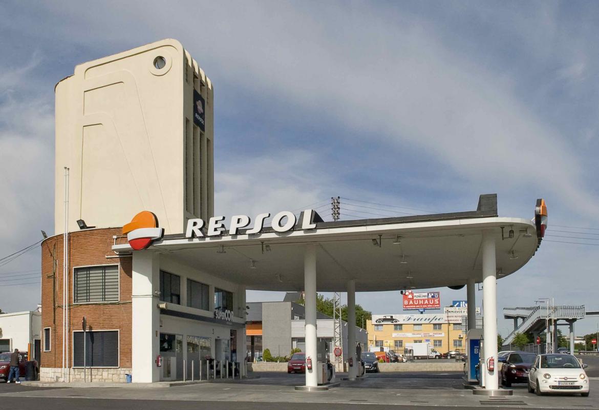 Estación de gasolina de la avenida de Aragón