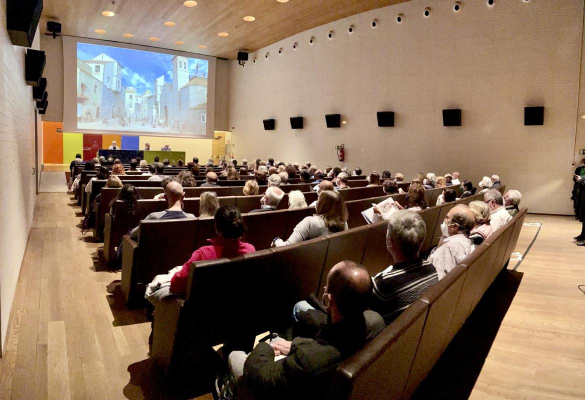 Imagen de la presentación del libro en el Auditorio El Águila