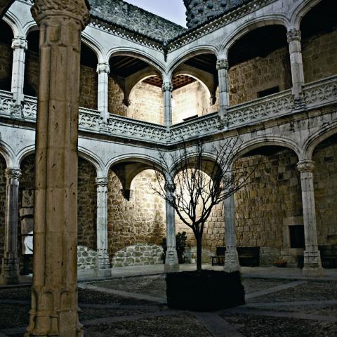 Castle courtyard of Manzanares el Real