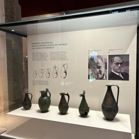 Vitrinas exposición Los últimos días de Tarteso