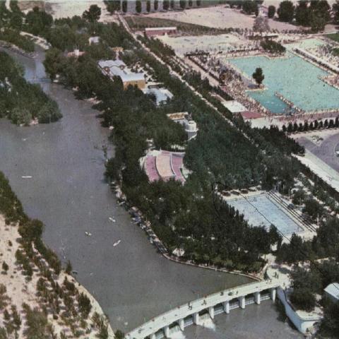 Fotografía aérea del antiguo PARQUE SINDICAL