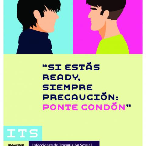 cartel si estás ready siempre precaución Ponte condón