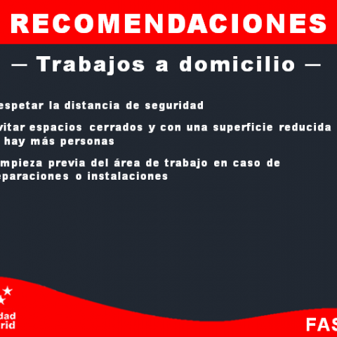 Recomendaciones - Trabajos a domicilio 