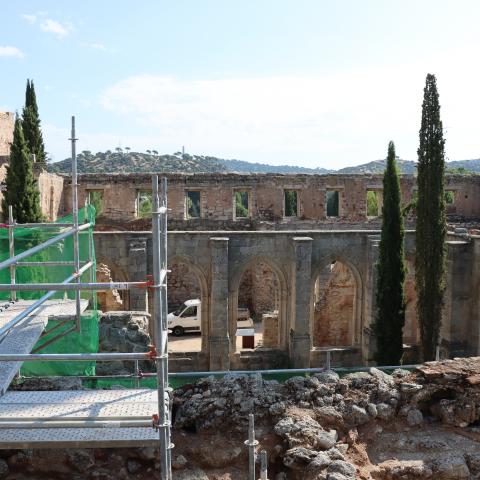 Trabajo de restauración en el Monasterio de Santa María la Real de Valdeiglesias