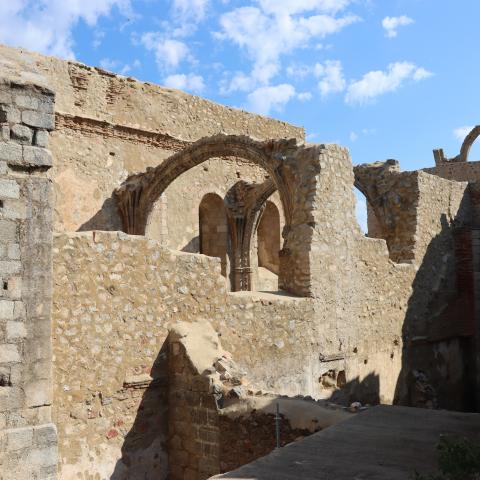 Trabajo de restauración en el Monasterio de Santa María la Real de Valdeiglesias