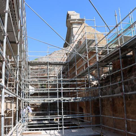 Trabajo de restauración en el Monasterio de Santa María la Real de Valdeiglesias