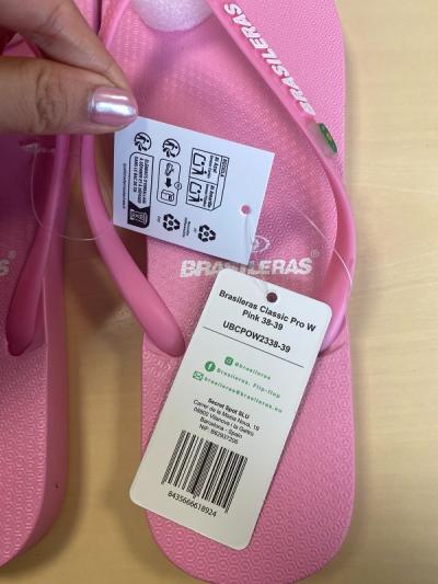 alerta chanclas rosa