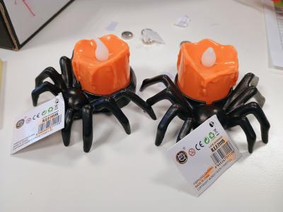 imagen de velas con forma arana alerta