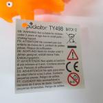 Etiqueta pez de juguete