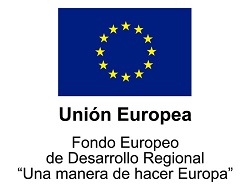 Bandera y logo FEDER